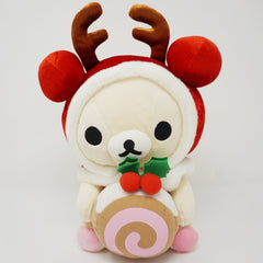 2008 Korilakkuma Reindeer with Roll Cake Plush - Rilakkuma Christmas Store Limited - San-X