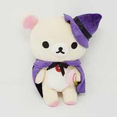 2008 Korilakkuma in Purple Hat and Cape Plush - Rilakkuma Store Limited - Halloween - San-X
