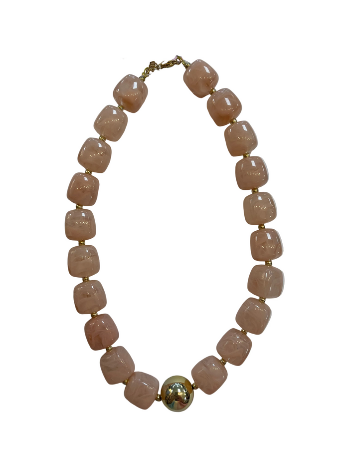 Blush Beaded Necklace
