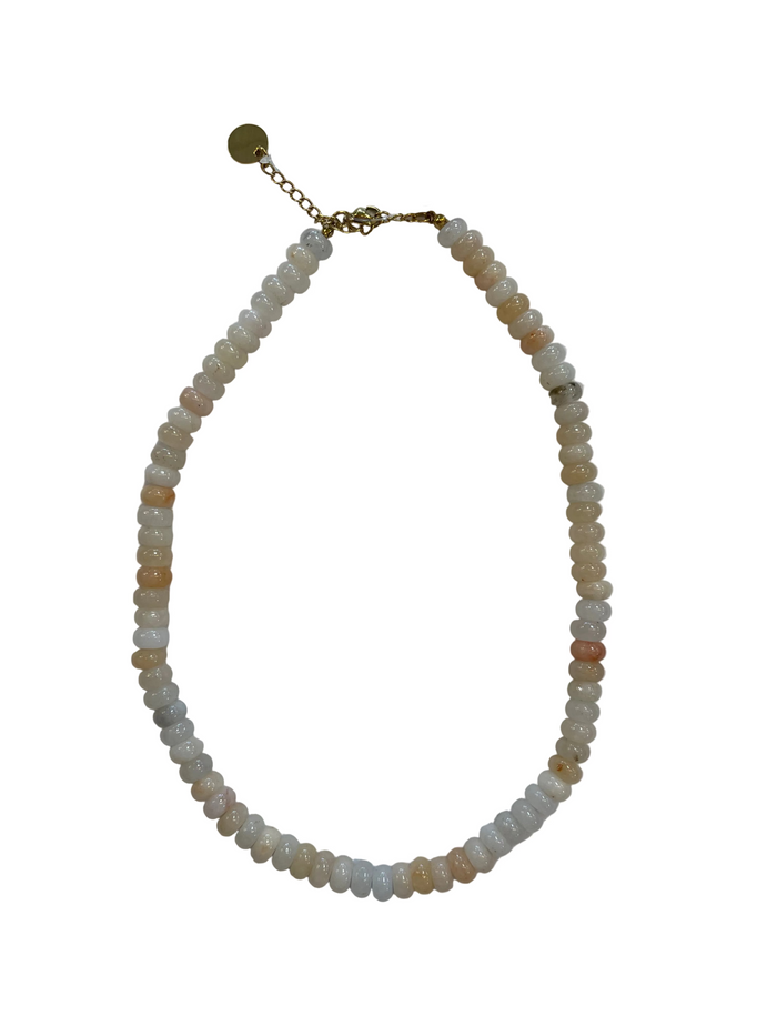 Multi Neutral Beaded Necklace
