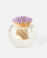 Acrylic Match Striker - Round/Lavender Matches