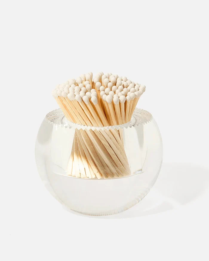 Acrylic Match Striker - Round/White Matches