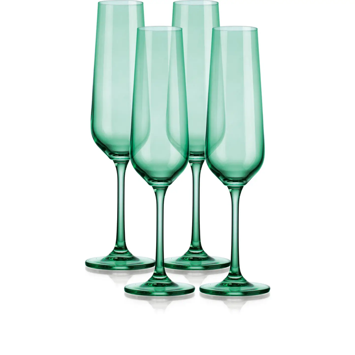 Champagne Glass - Green