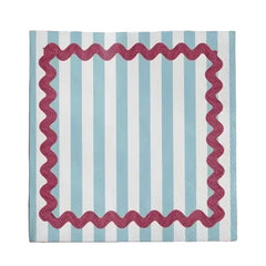 Cocktail Napkin - Blue Ric Rac