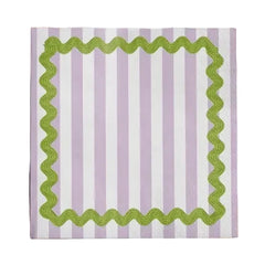 Cocktail Napkin - Purple Ric Rac