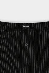 Men Cotton Boxer (Pack of 3) - Black Pinstriped - Savys Retail -