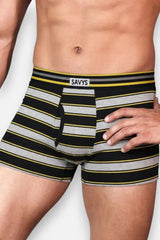 Front Open Fly Boxershort (Pack of 3) - Yellow Stripes - Savys Retail -