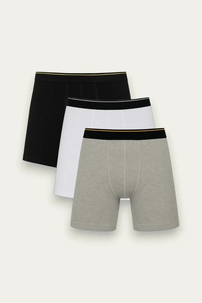 Men Long Leg Boxer Brief (Pack of 3) - Savys Retail -