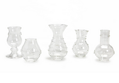 Mini Handblown Glass Bud Vases S/5