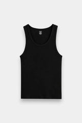 Rib Tank Top - Black - Savys Retail -