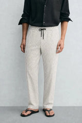 Straight Trouser - Ivory Mist - Savys Retail - lounge wear
