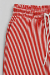 Straight Trouser - Red & White Striped - Savys Retail - lounge wear