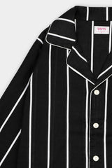 Women Cotton Sleepwear Set – Midnight Stripe - Savys Retail -