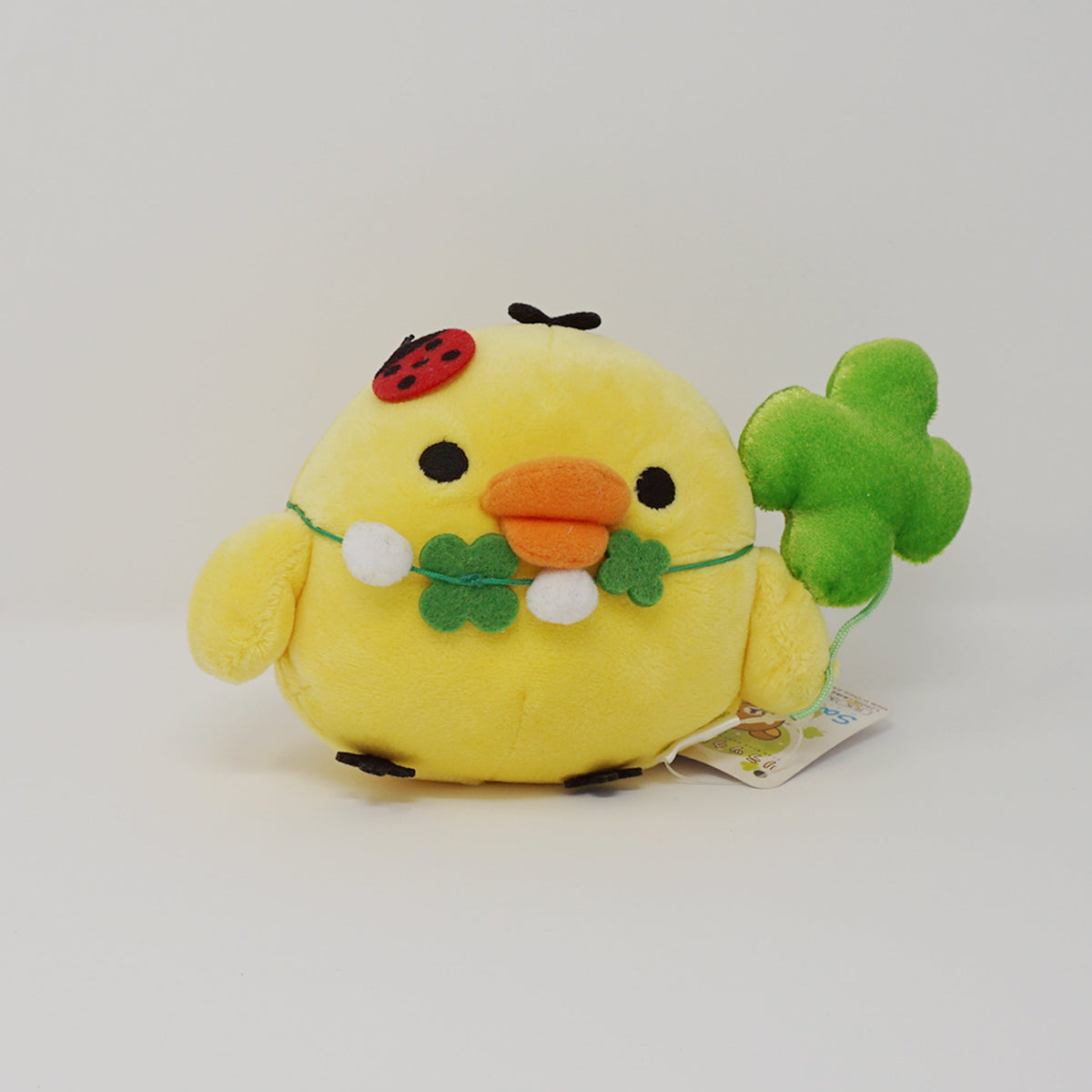 2008 Kiiroitori with Lucky Clover Plush - Rolling Around Outside Theme Rilakkuma - San-X