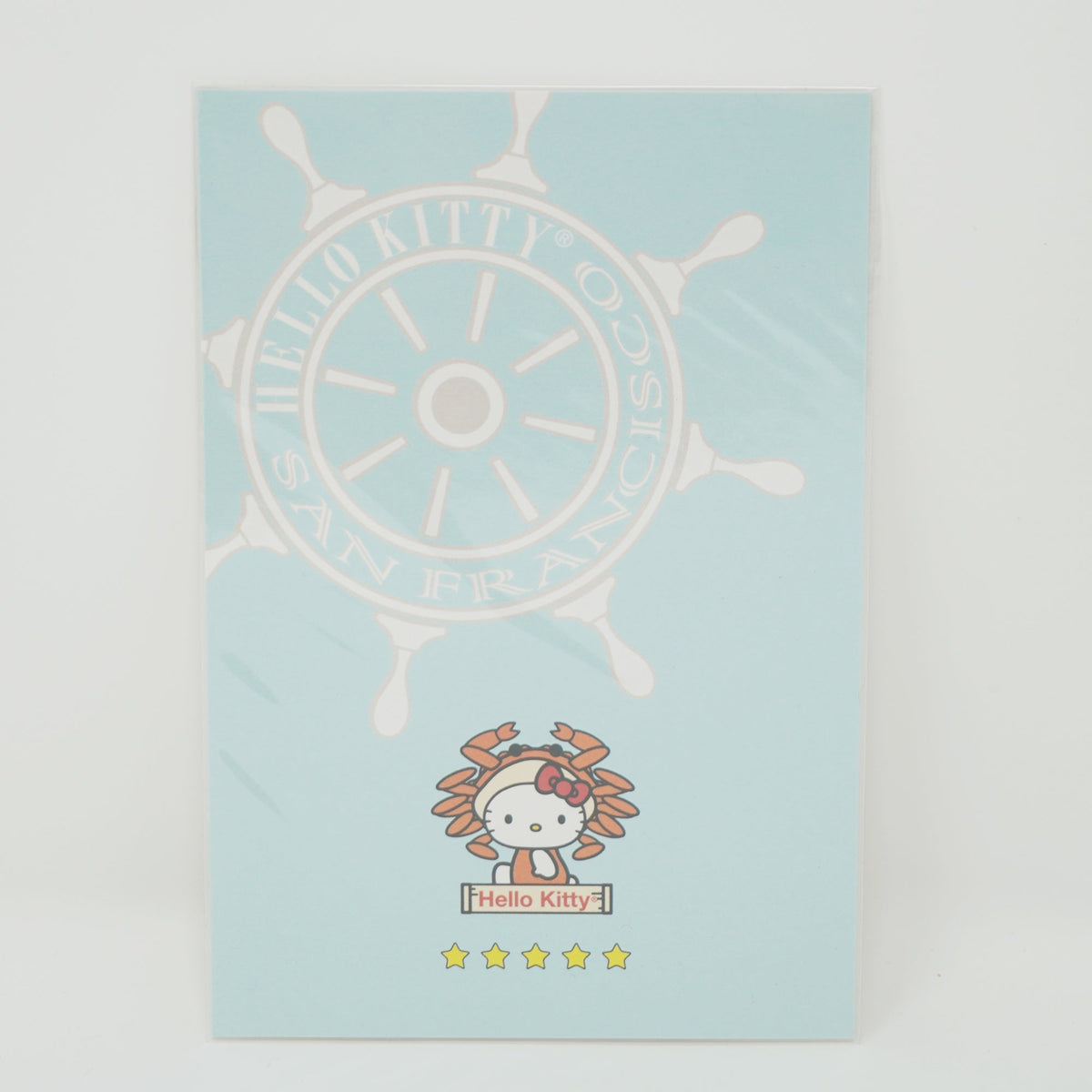 2008 Hello Kitty San Francisco Postcard - Blue - Sanrio