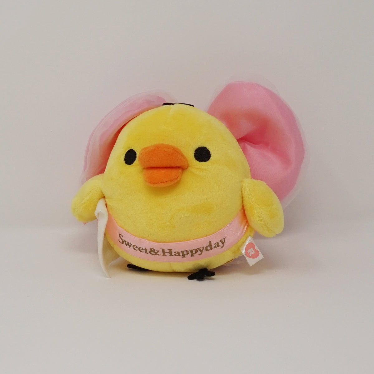 2008 Kiiroitori with Pink Ribbon Plush - Sweet&Happy Day Rilakkuma Store Limited - San-X