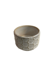 Ivory Honeycomb Match Holder