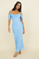 Falling Fearless Maxi Dress Blue