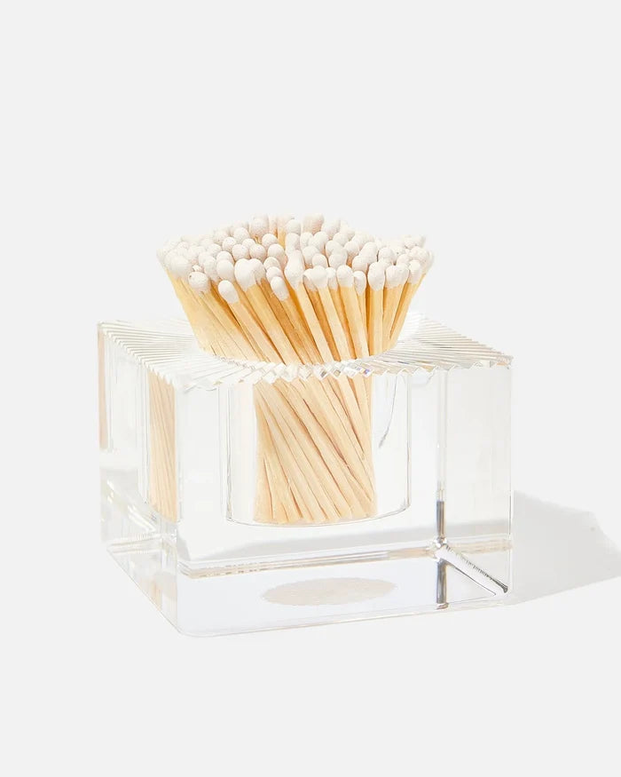 Acrylic Match Striker - Square/White Matches