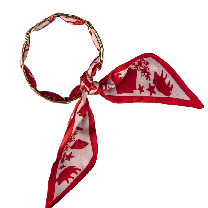 Arkansas Scarf Cuff Bracelet