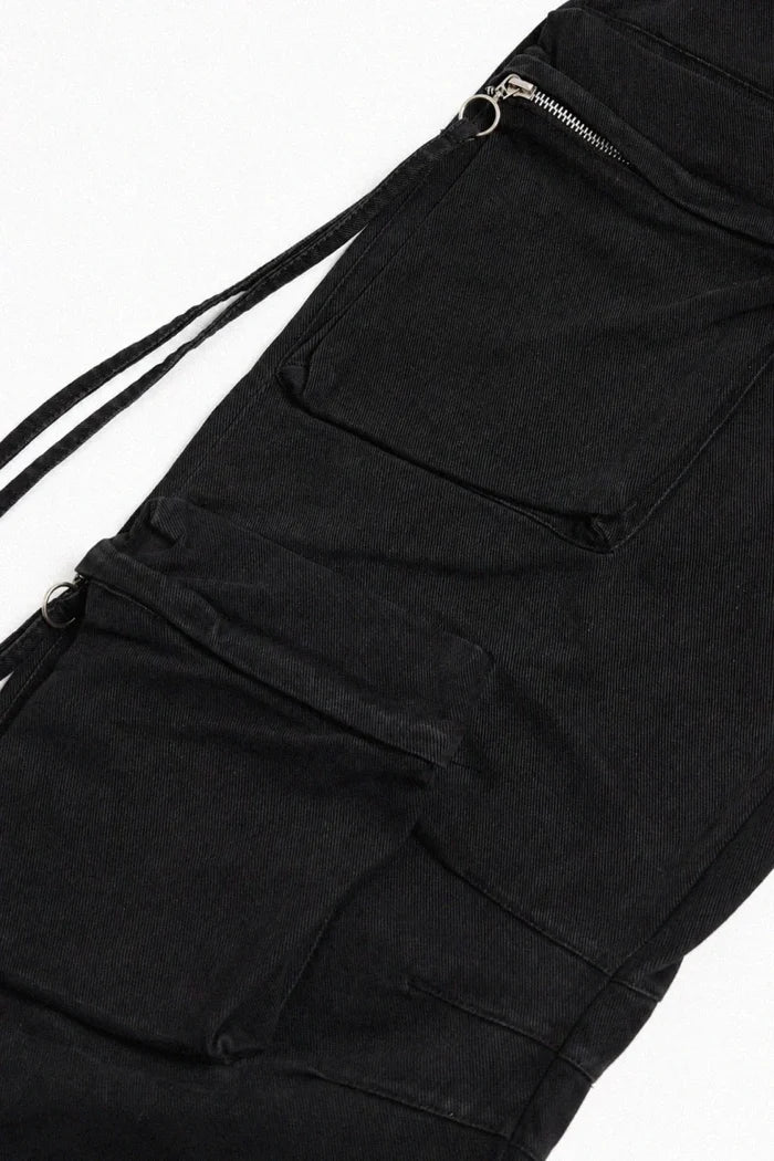 Cargo Trouser 8 Pockets - Black - Savys Retail -