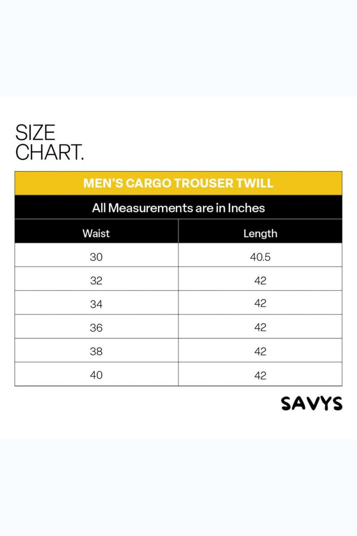 Men Cargo Trouser 8 Pockets - Savys Retail -