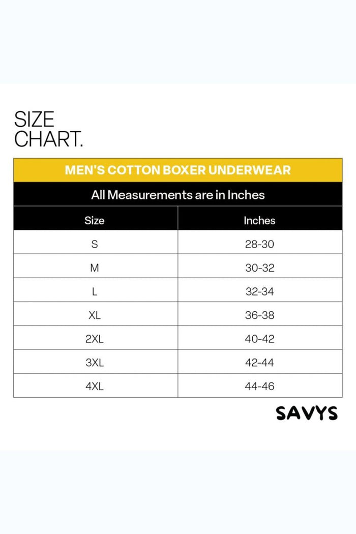 Men Cotton Boxer (Pack of 3) - Vintage Navy - Savys Retail -
