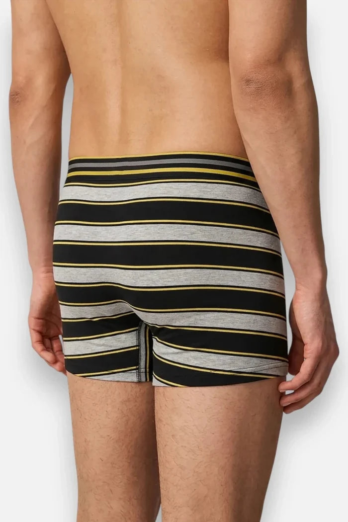 Front Open Fly Boxershort (Pack of 3) - Yellow Stripes - Savys Retail -
