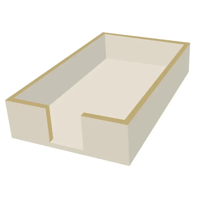 Guest Napkin Holder - Taupe Lacquer