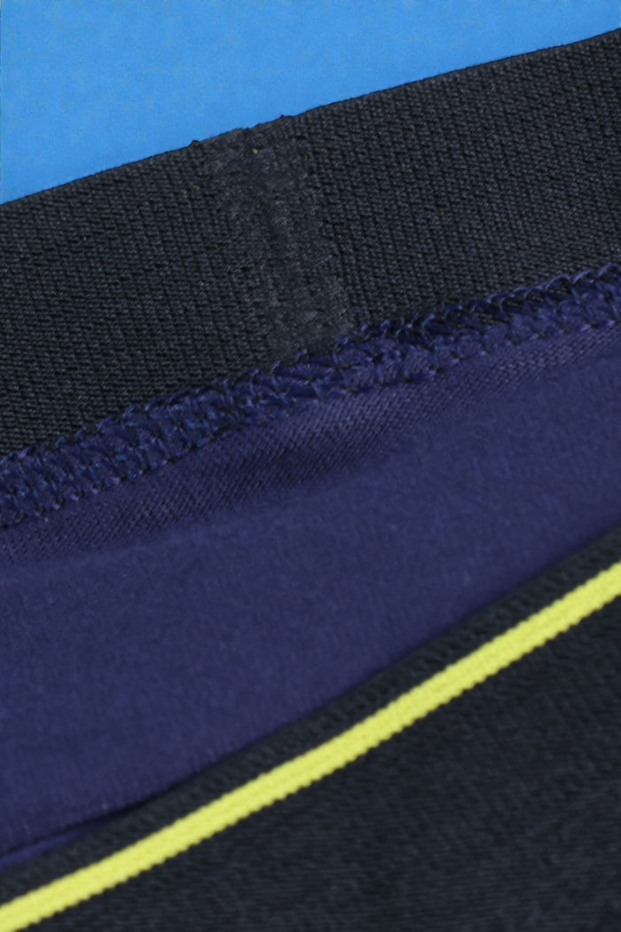 Men Long Leg Boxer Brief (Pack of 3) - Navy / Blue Stripes - Savys Retail -