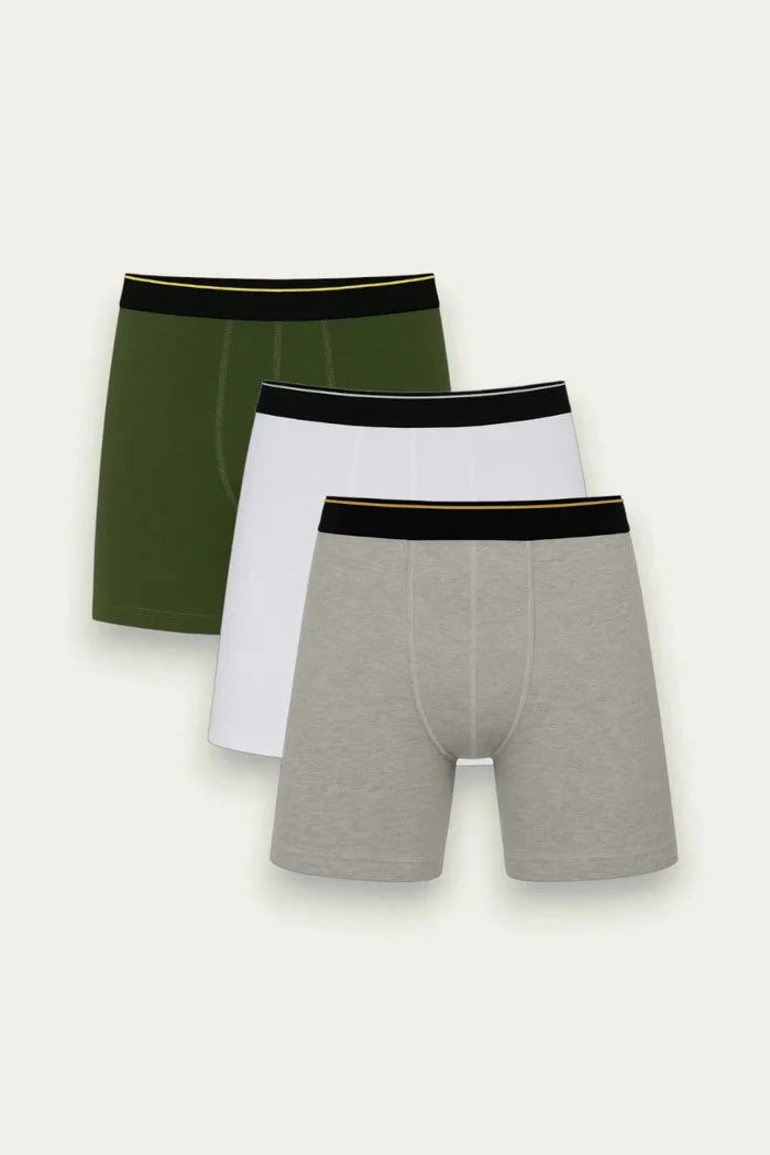 Men Long Leg Boxer Brief (Pack of 3) - Savys Retail -