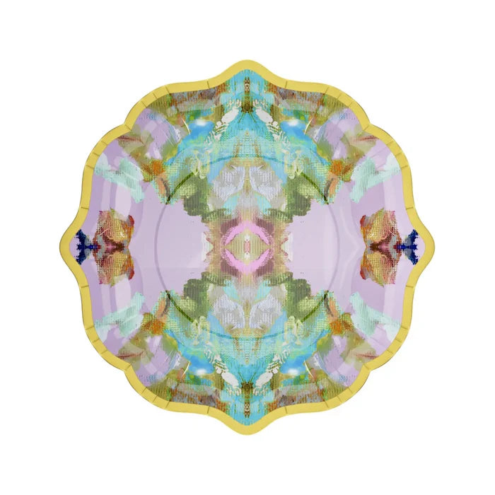 Paper Plate (Small) - Stained Glass Lavender