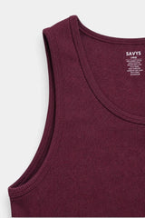 Rib Tank Top - Berry Wine - Savys Retail -