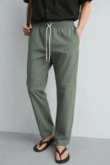 Straight Trouser - Green & White Striped - Savys Retail - lounge wear