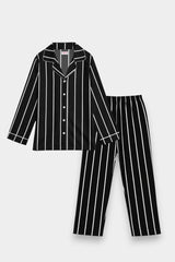 Women Cotton Sleepwear Set – Midnight Stripe - Savys Retail -