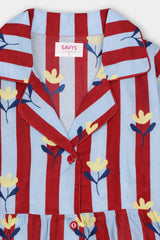 Women Cotton Sleepwear Set – Scarlet Blossom - Savys Retail -